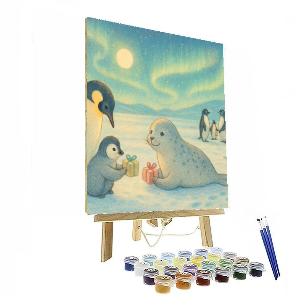 Polar Postcard Panorama Paint by numbers kits