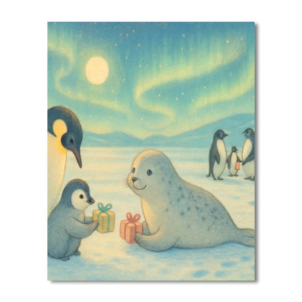 Polar Postcard Panorama Paint by numbers kits