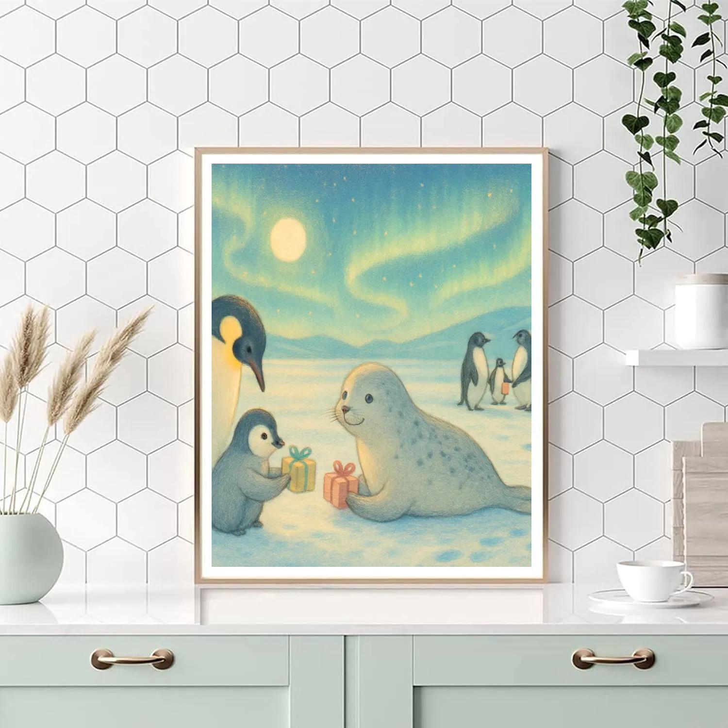 Polar Postcard Panorama Paint by numbers kits