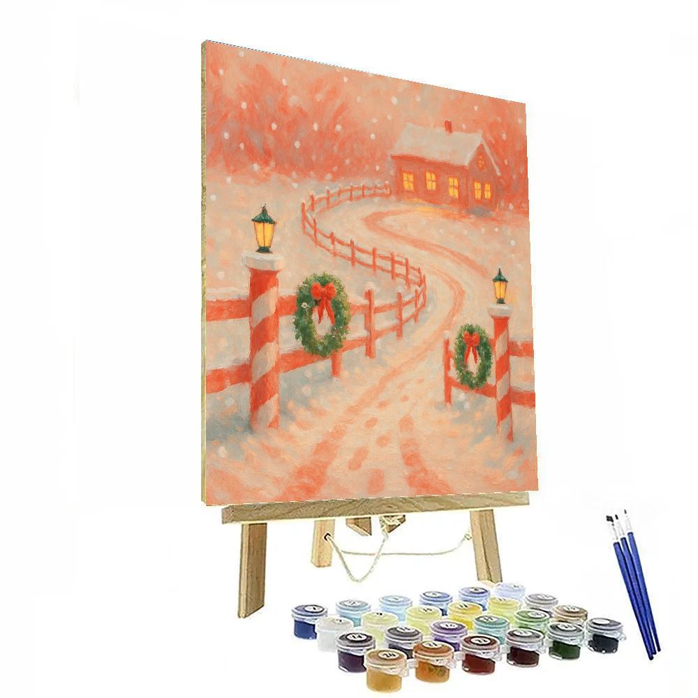 Peppermint Pathway Lights Numbered painting kits