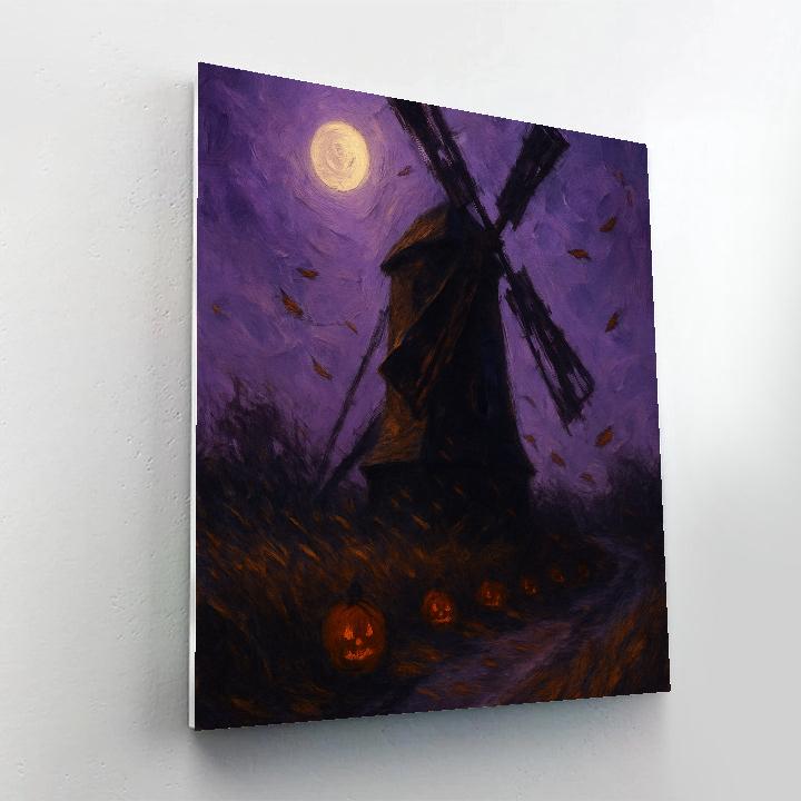 Violet Hollow Windmill Painting by numbers kit