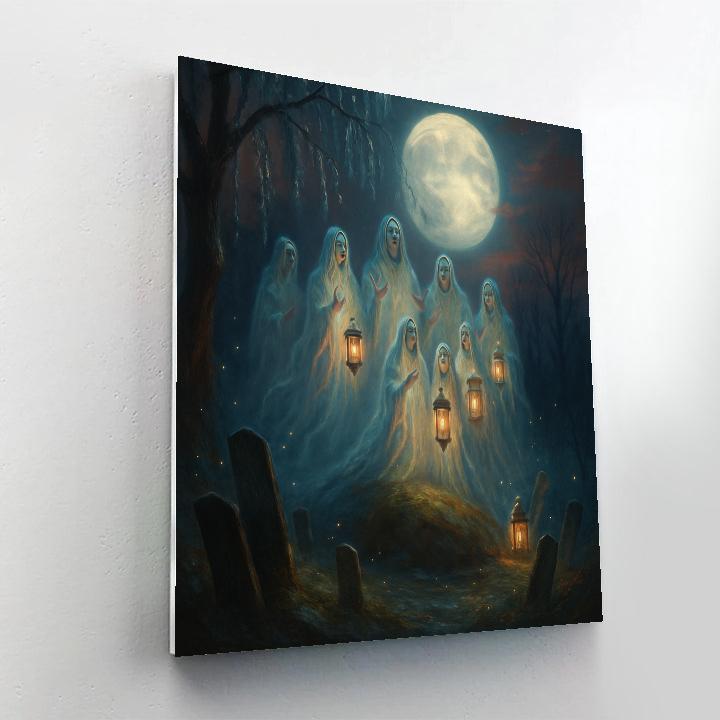 Graveyard Lantern Choir paint by color