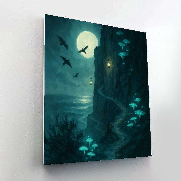 Phosphor Hollow Cliffside painting number kit