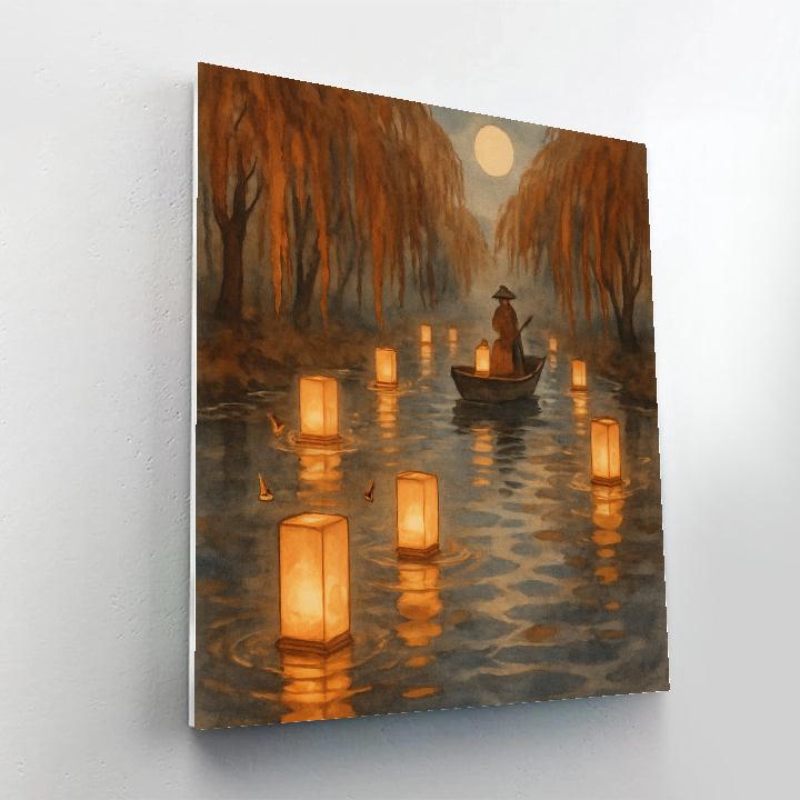 Willowmere Lantern Row Painting by numbers kit