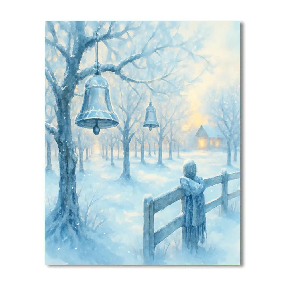 Silver Bell Orchard Painting by numbers kit