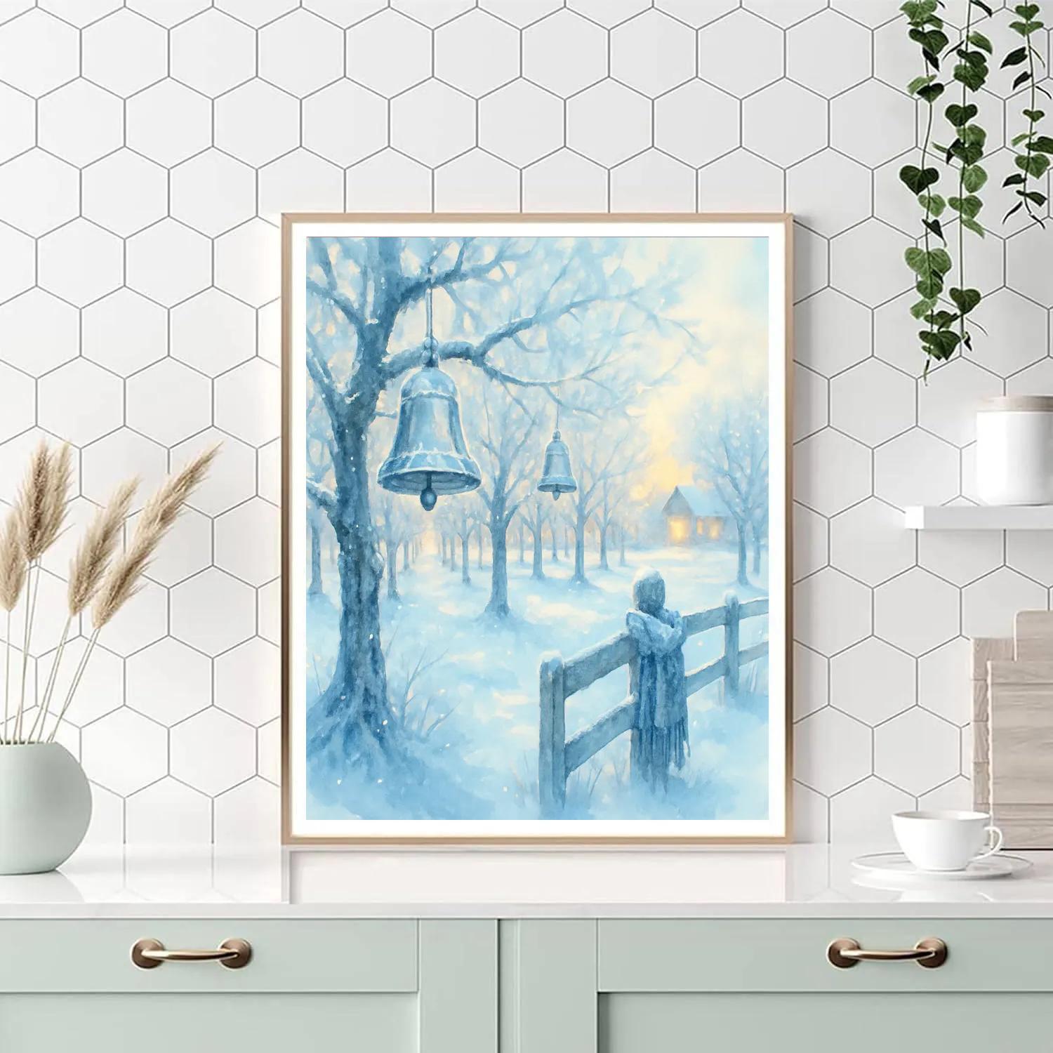 Silver Bell Orchard Painting by numbers kit