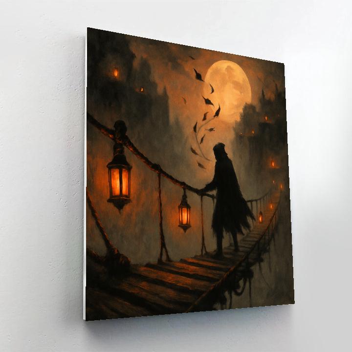 The Hollow Lantern Bridge paint by color