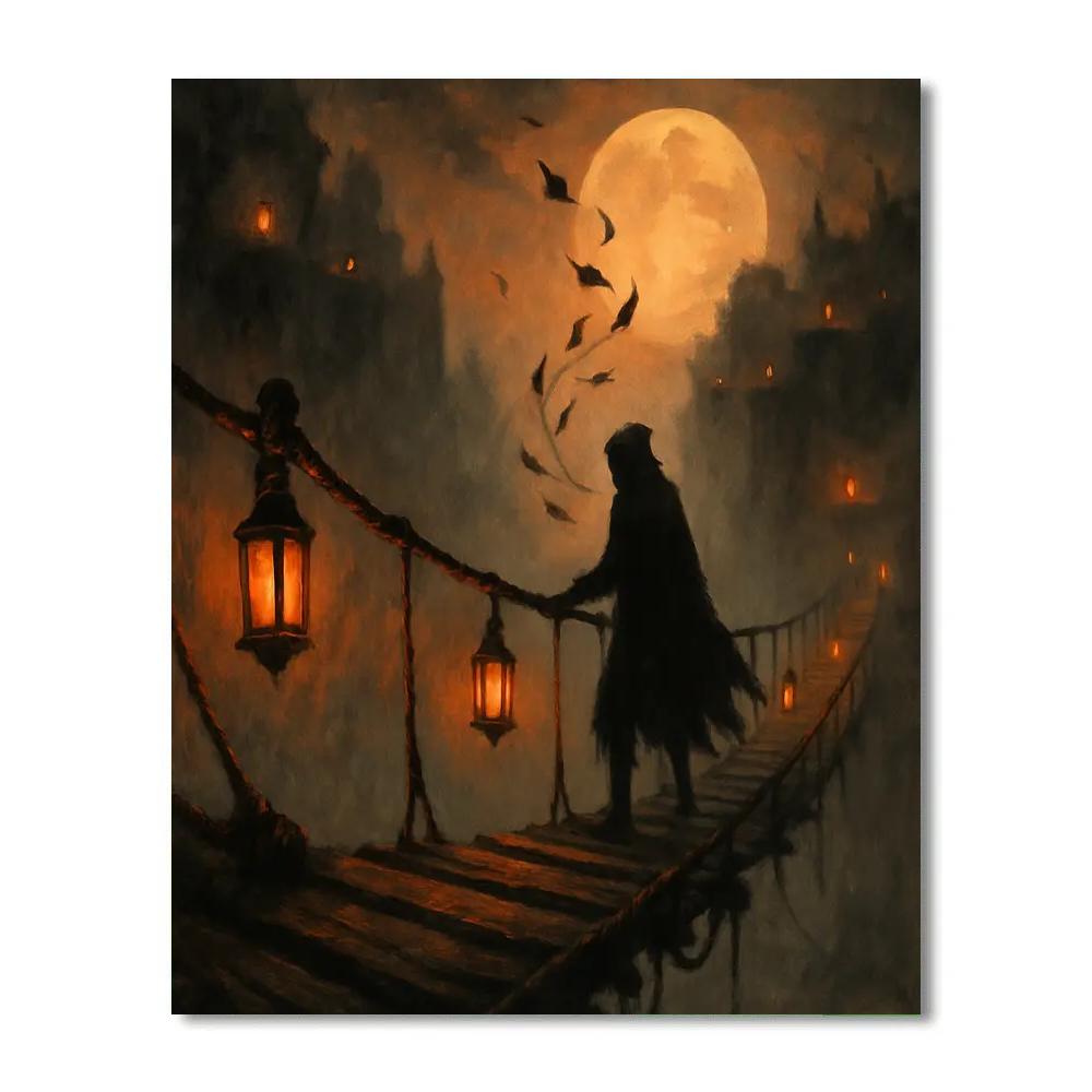 The Hollow Lantern Bridge paint by color