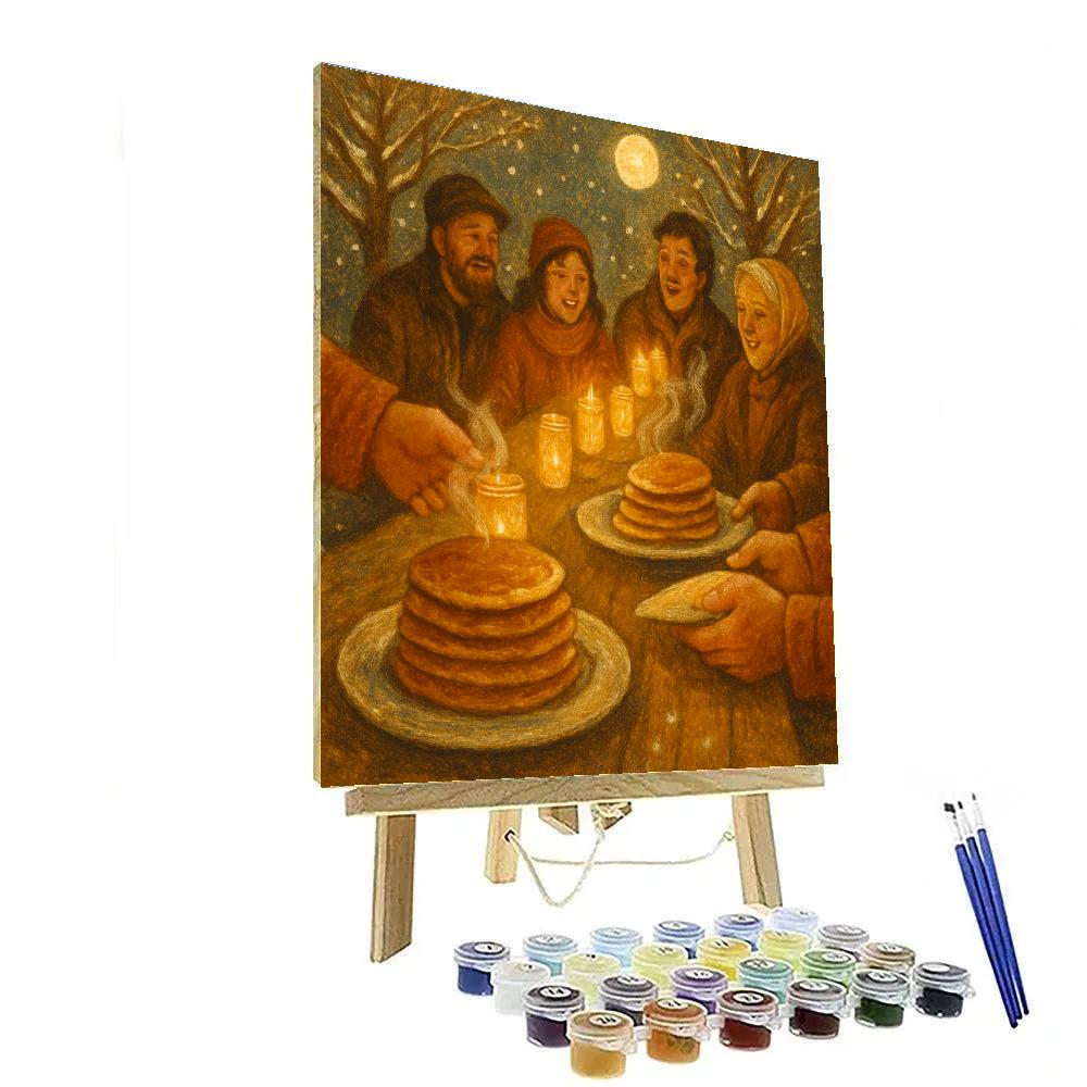 Maple Sugar Moon Feast paint by numbers
