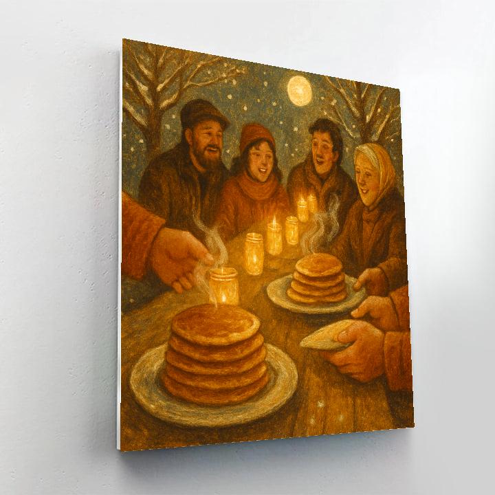Maple Sugar Moon Feast paint by numbers