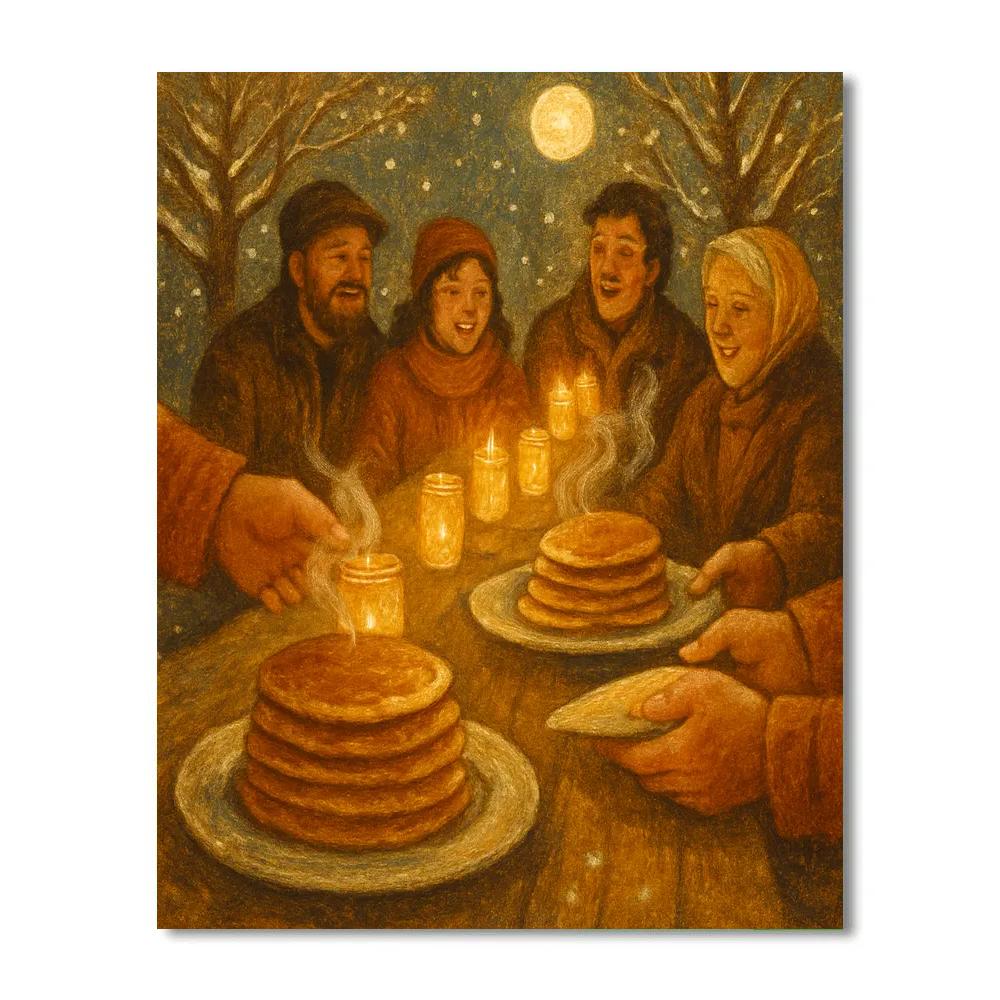 Maple Sugar Moon Feast paint by numbers