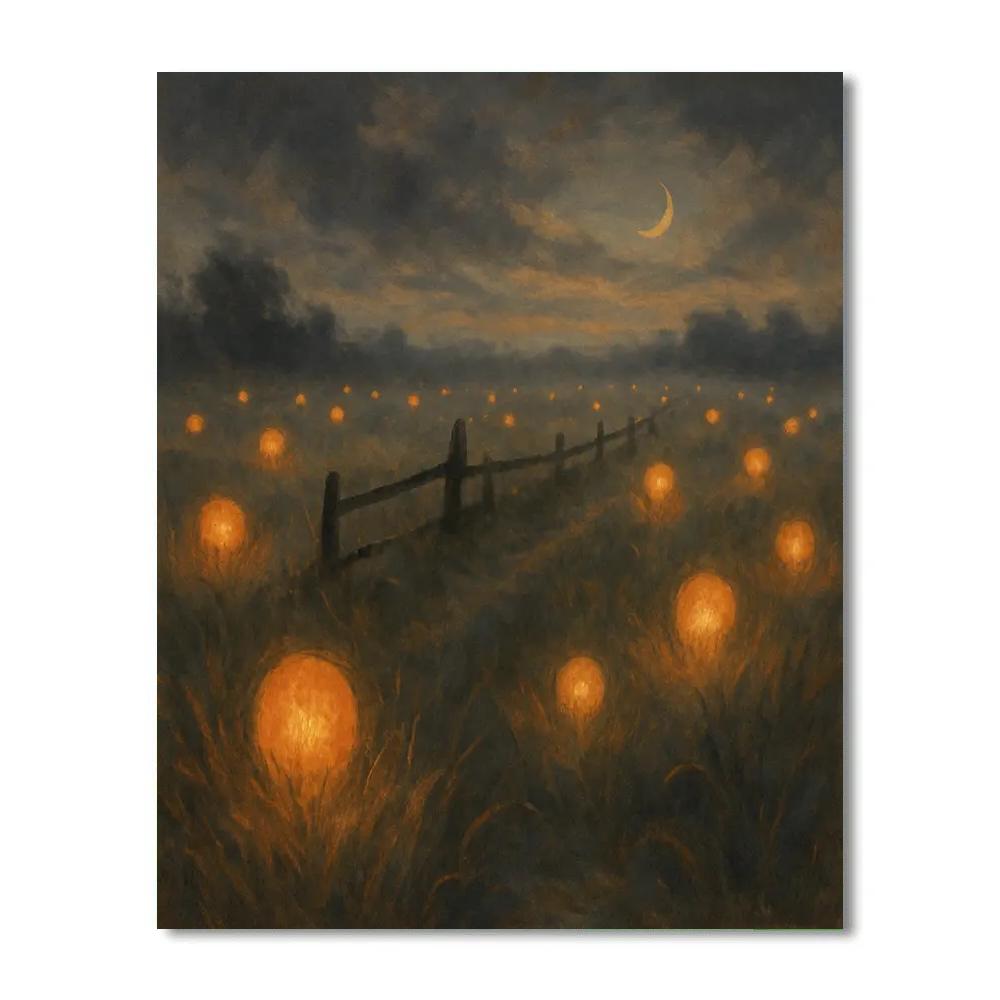 Ghostlight Pasture Number painting