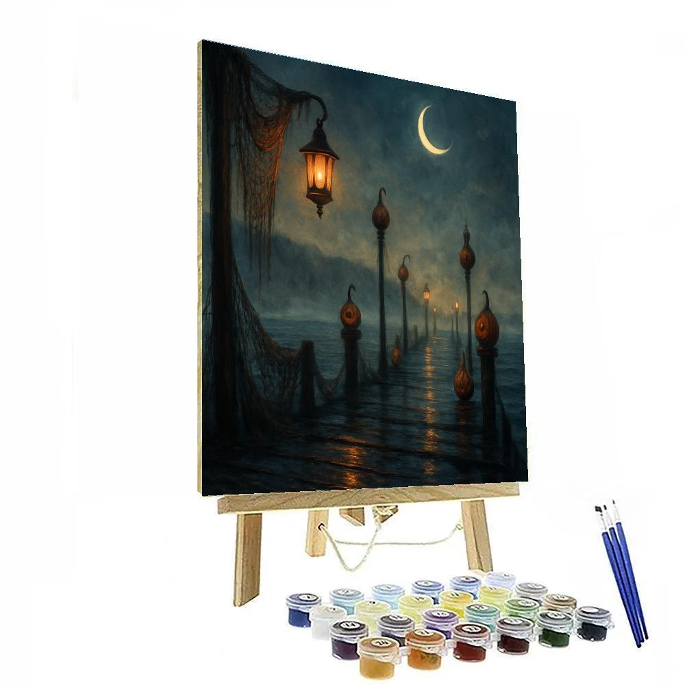 The Hollow Lantern Pier painting number kit