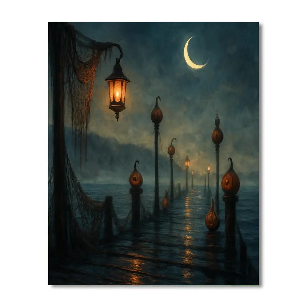 The Hollow Lantern Pier painting number kit