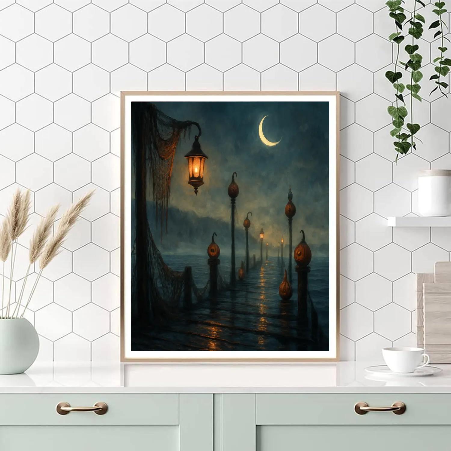 The Hollow Lantern Pier painting number kit