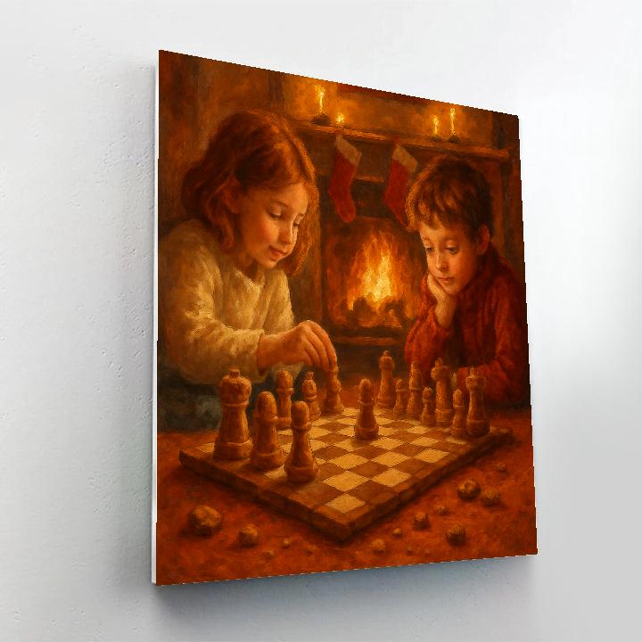 Hearthside Toy Chess Match painting number kit