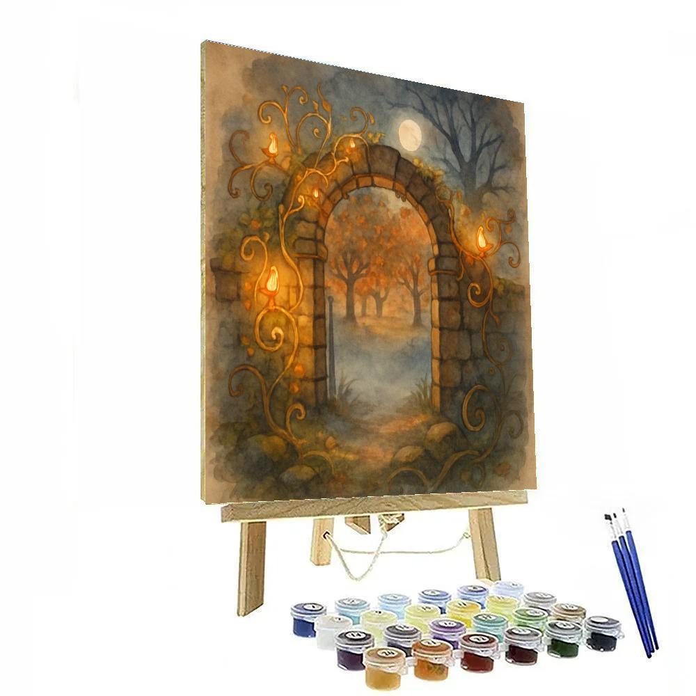 The Lantern Orchard Gate Painting by numbers kit