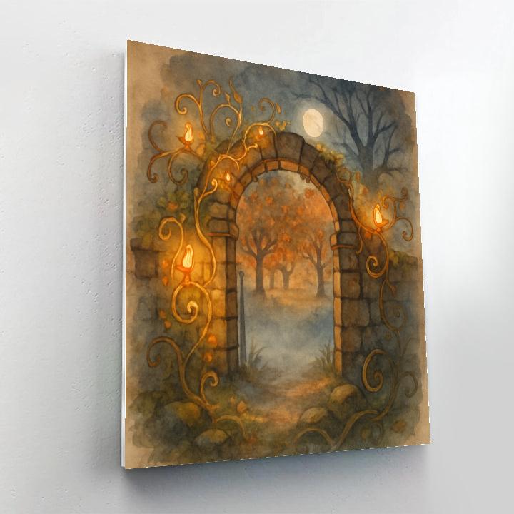 The Lantern Orchard Gate Painting by numbers kit