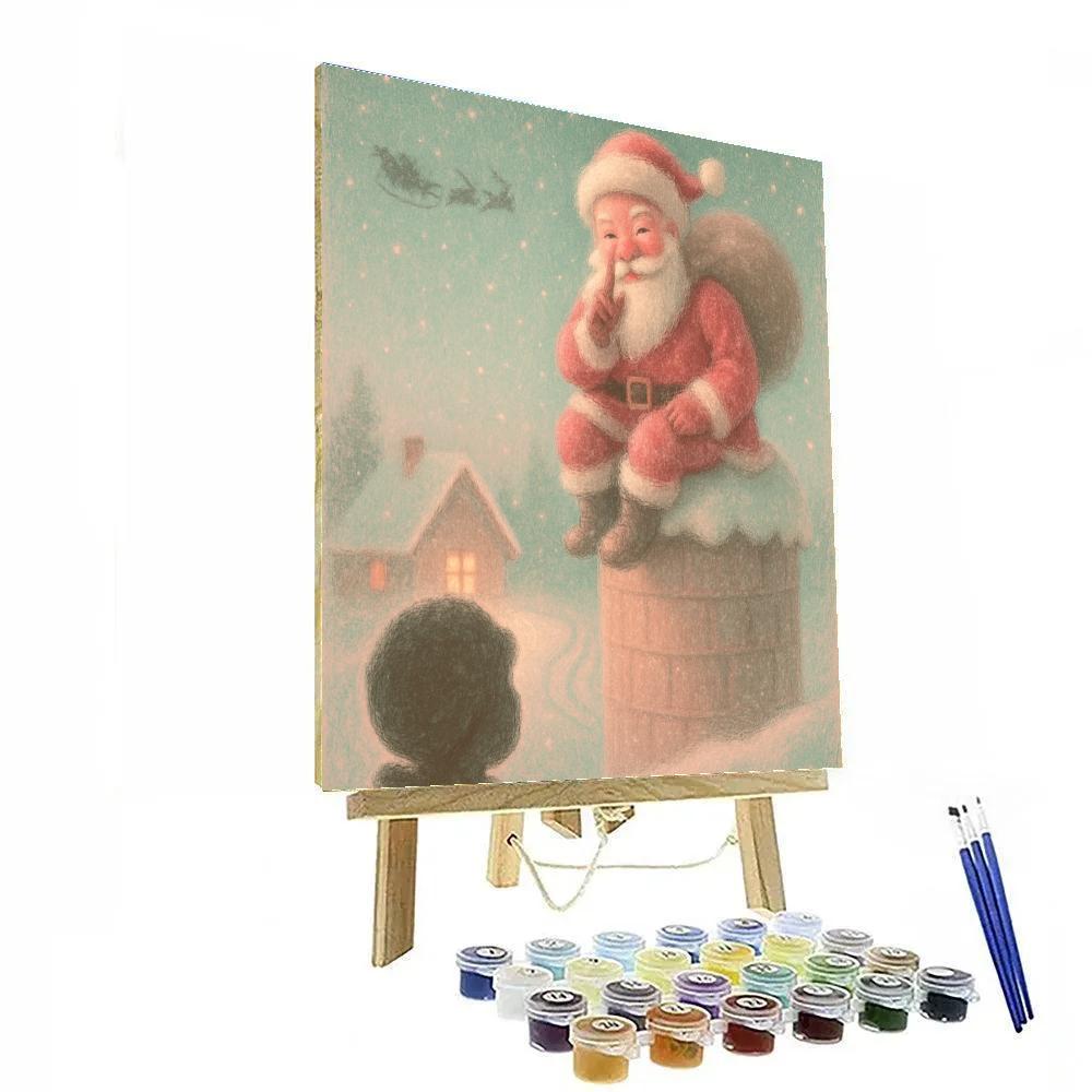 Starlight Santa Stopover Painting by numbers kit