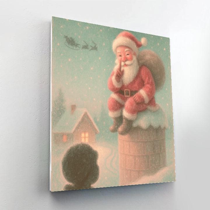 Starlight Santa Stopover Painting by numbers kit