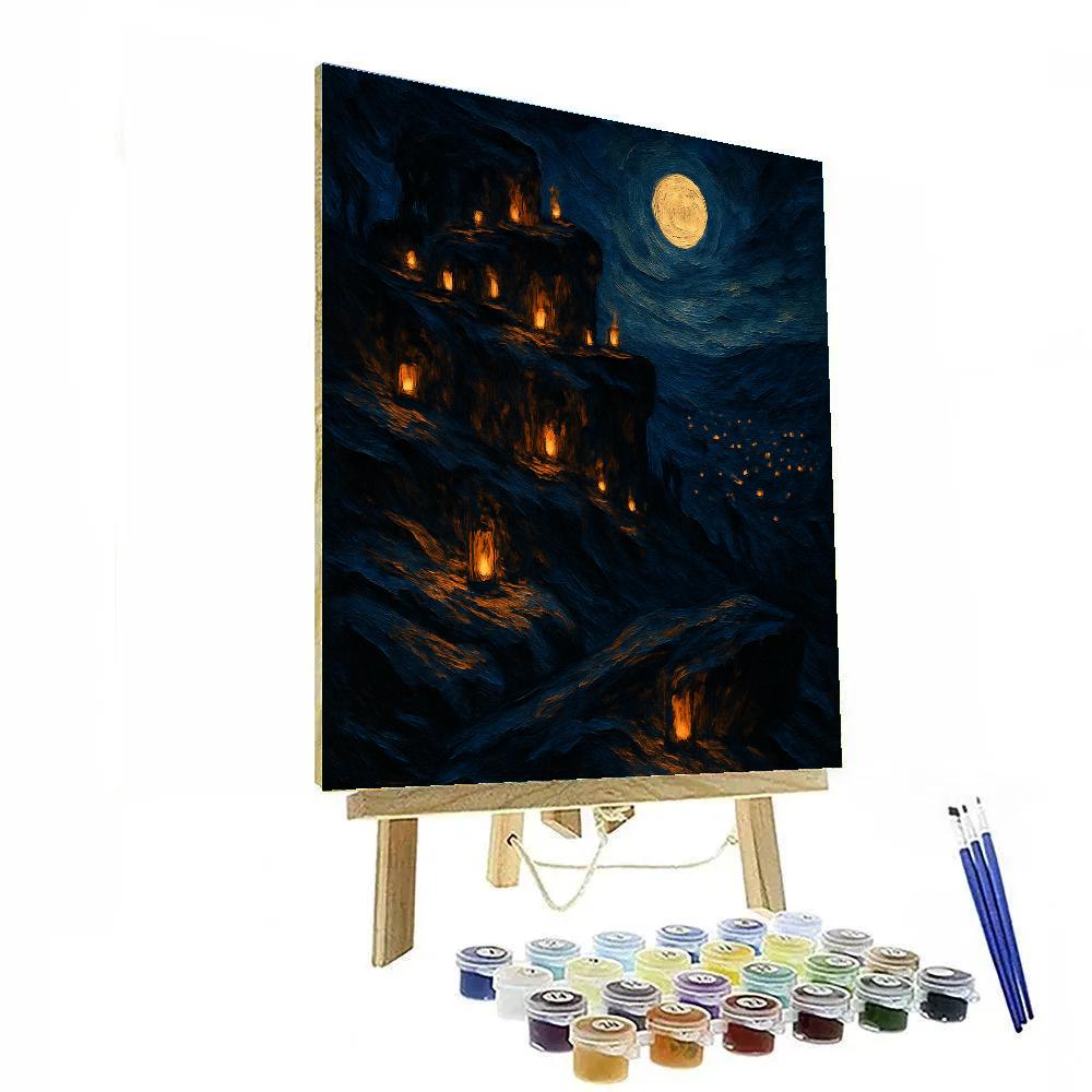 Flicker Hollow Overlook Painting by numbers kit