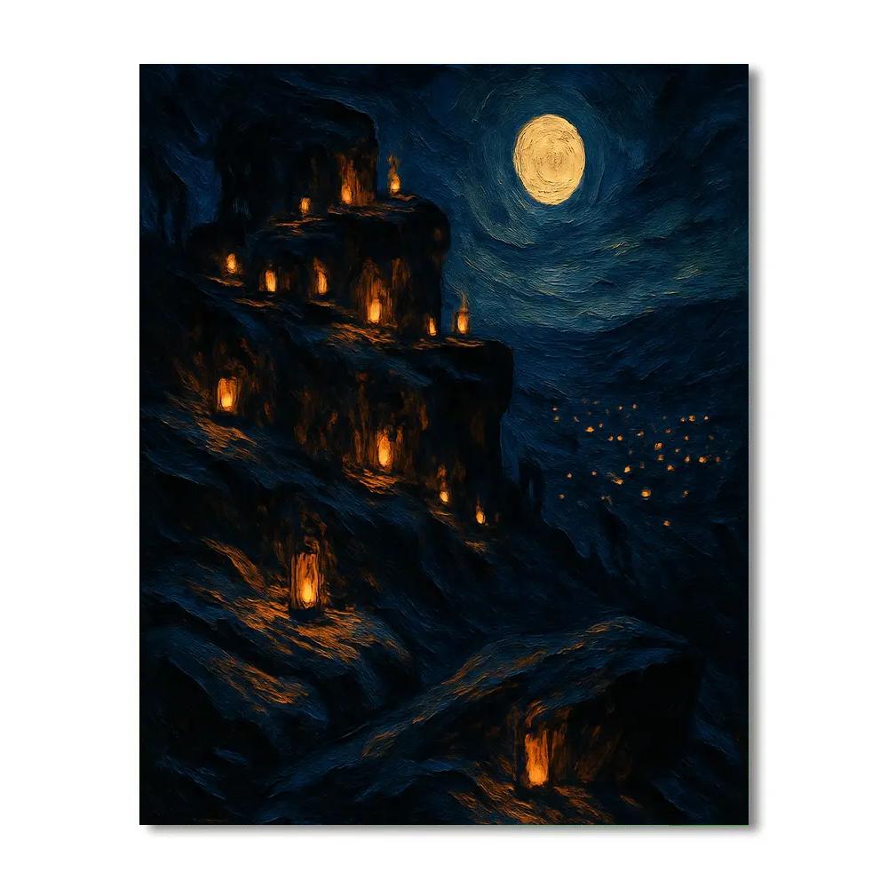 Flicker Hollow Overlook Painting by numbers kit