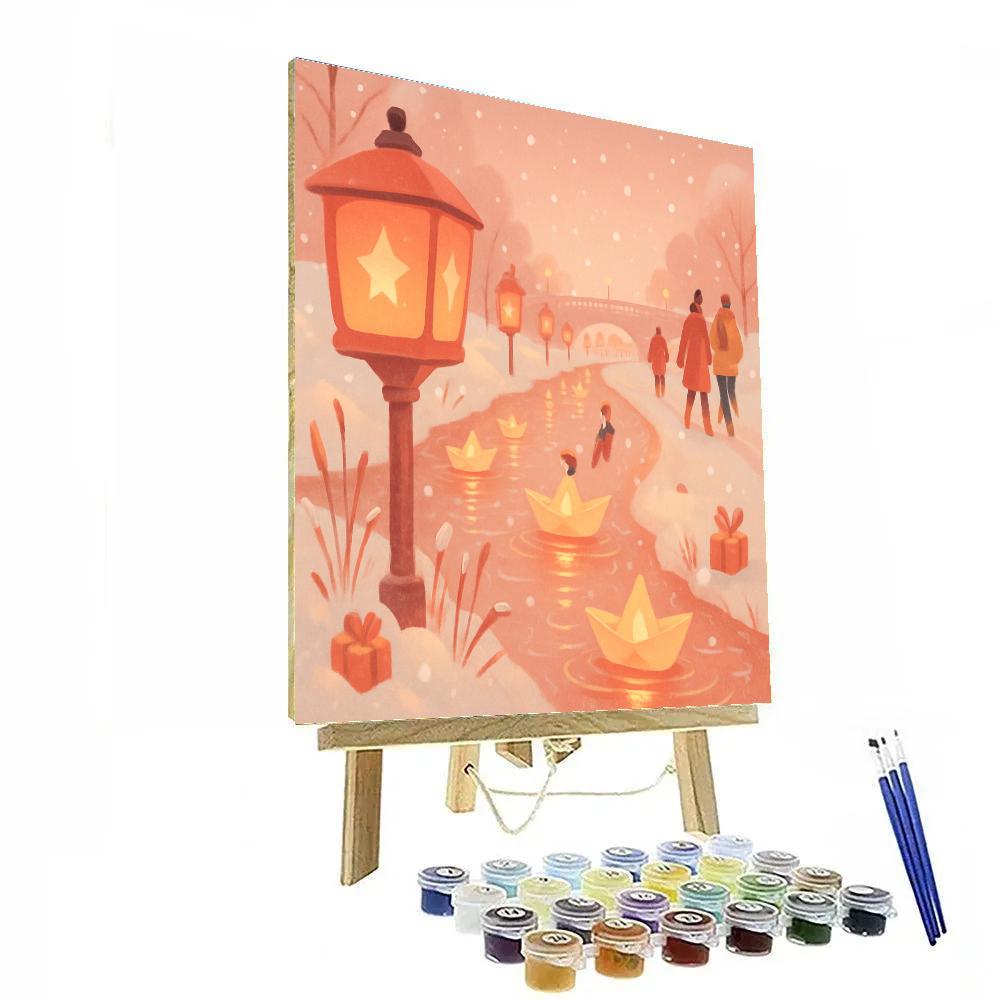 Candied Lantern Riverside paint by number