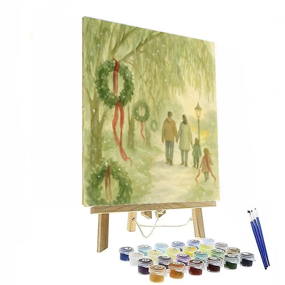 Willow Wreath Walk Paint by numbers kits