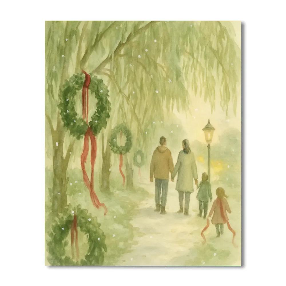 Willow Wreath Walk Paint by numbers kits