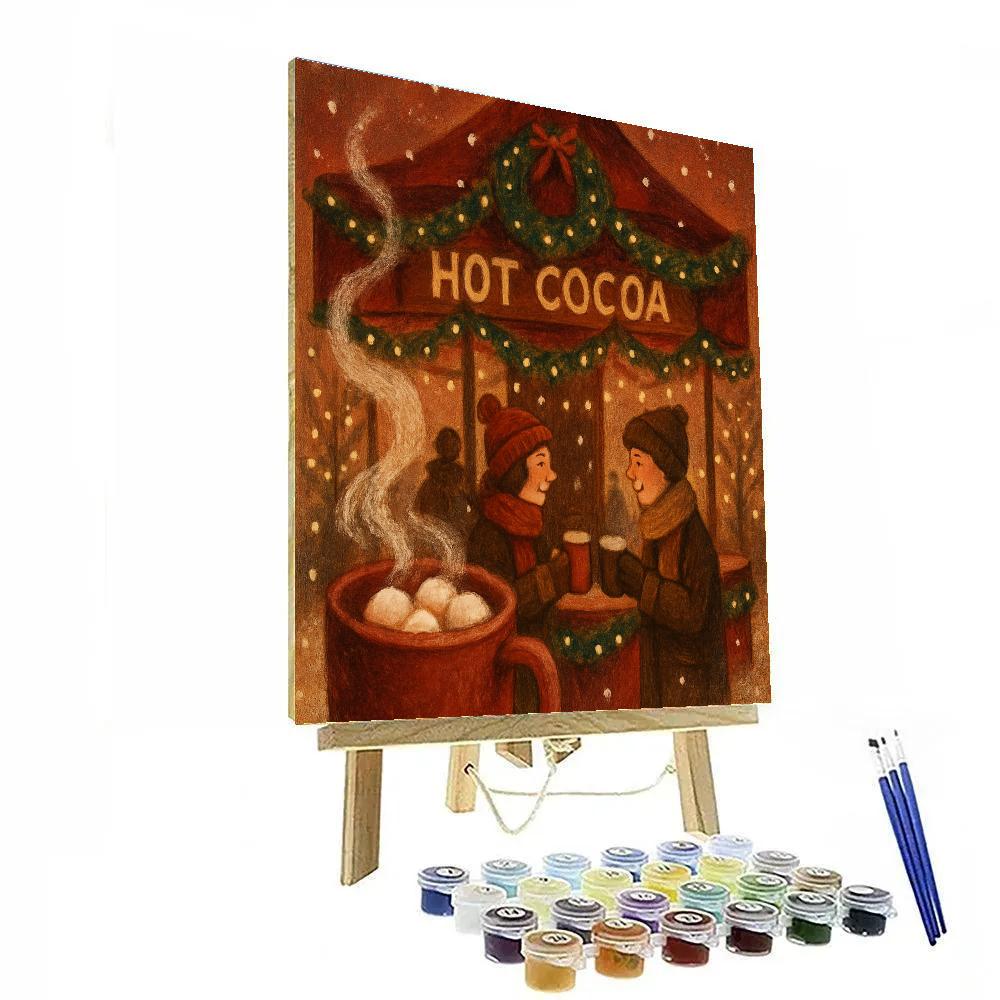 Crimson Cocoa Carousel Numbered painting kits