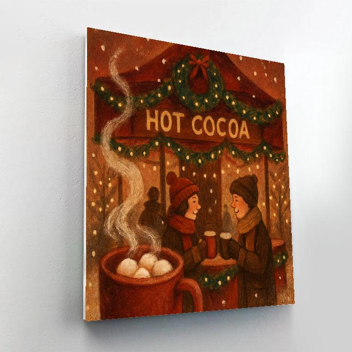 Crimson Cocoa Carousel Numbered painting kits