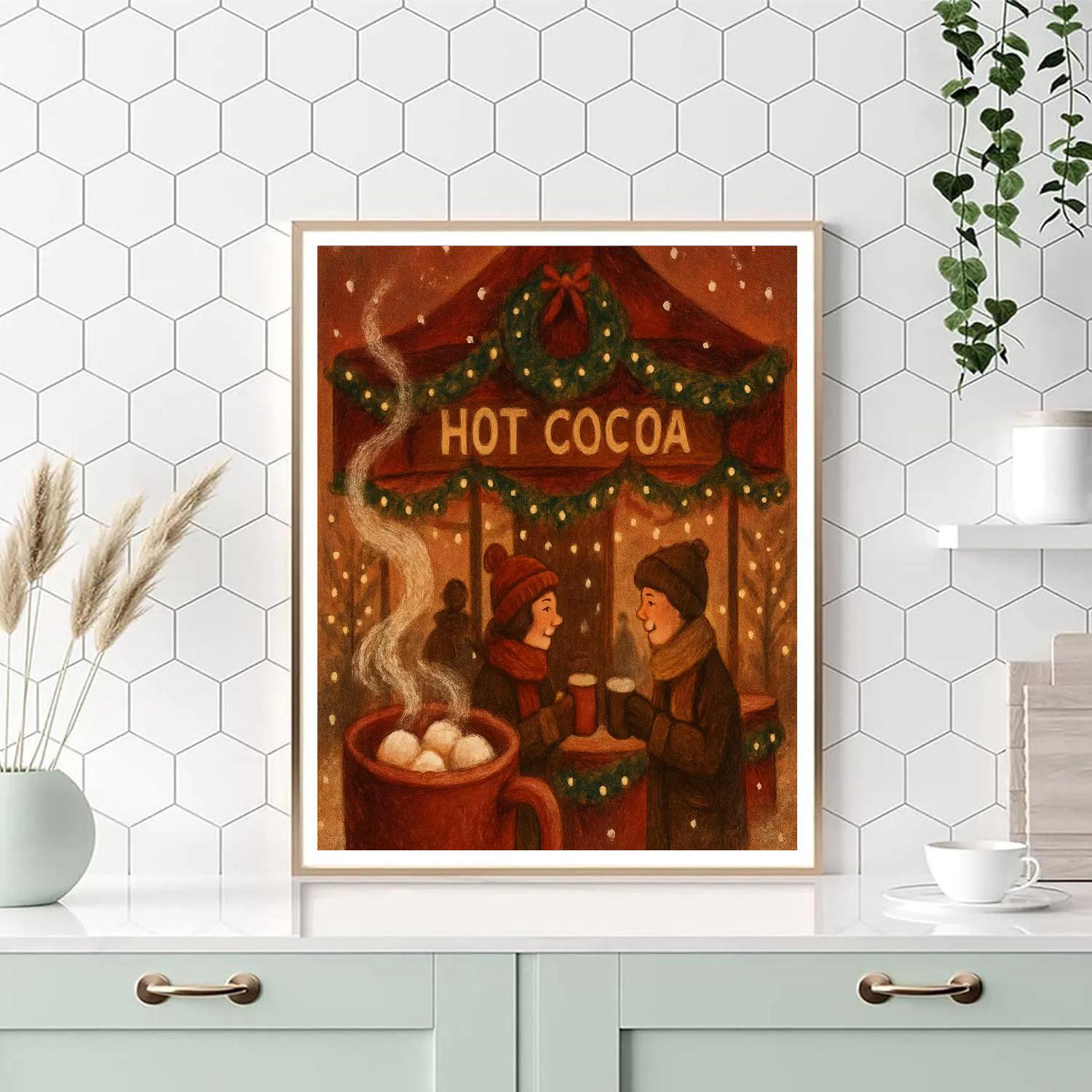Crimson Cocoa Carousel Numbered painting kits