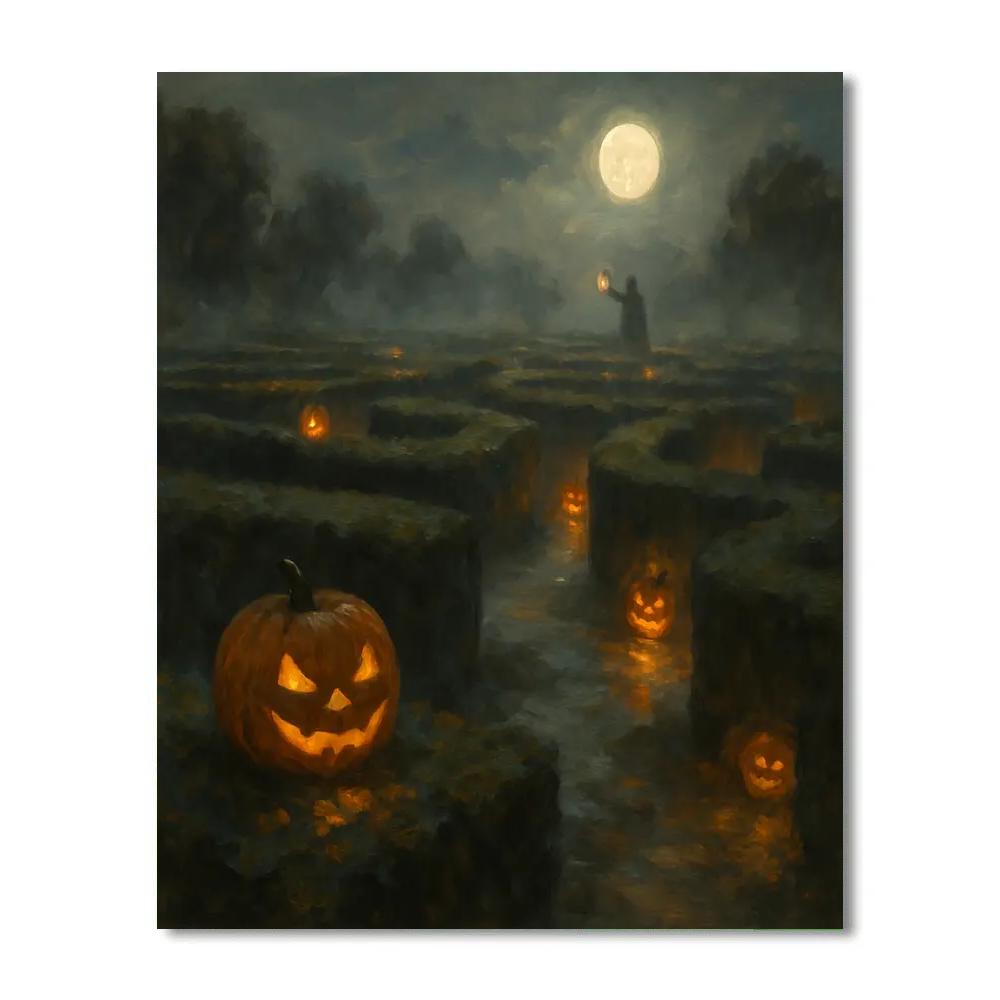 The Hollow Garden Maze paint by color