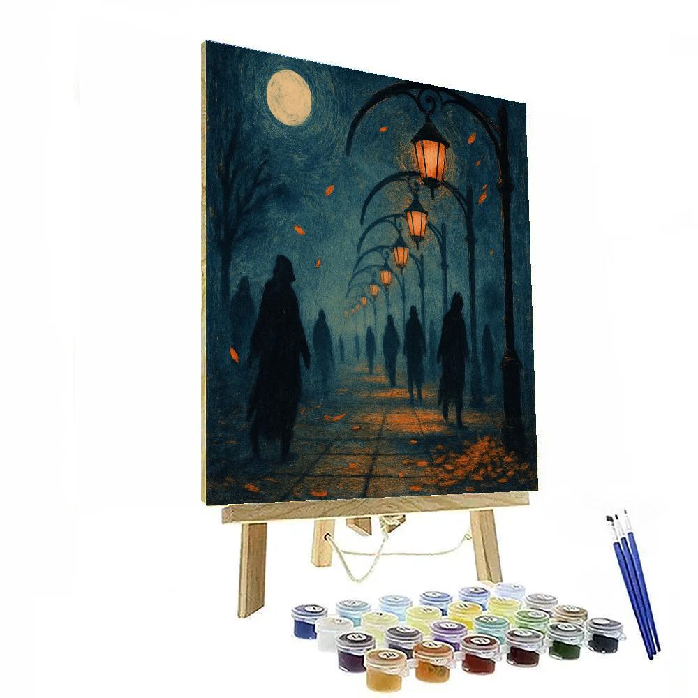Shadow Lantern Promenade paint by number