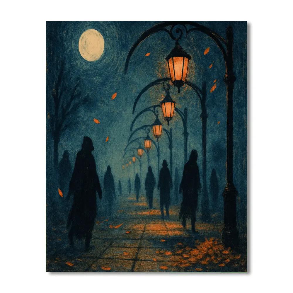 Shadow Lantern Promenade paint by number