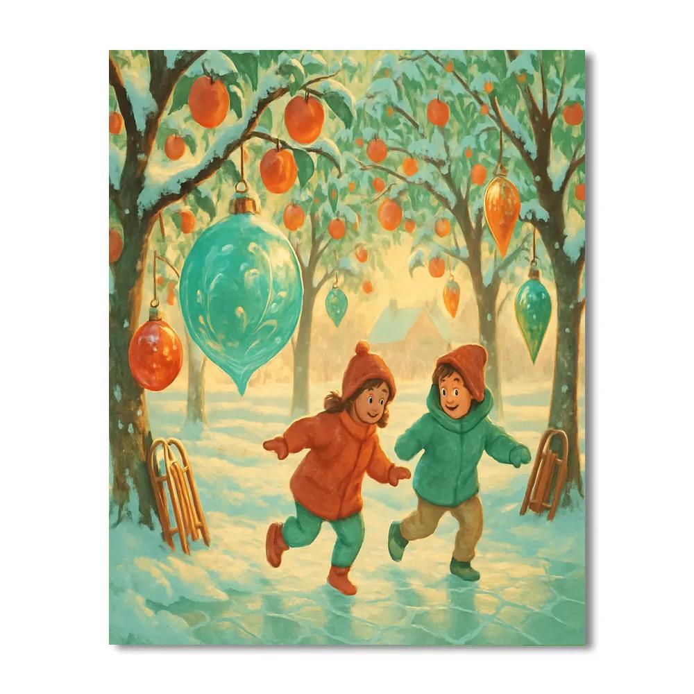 Ornament Orchard Stroll Paint by numbers kits