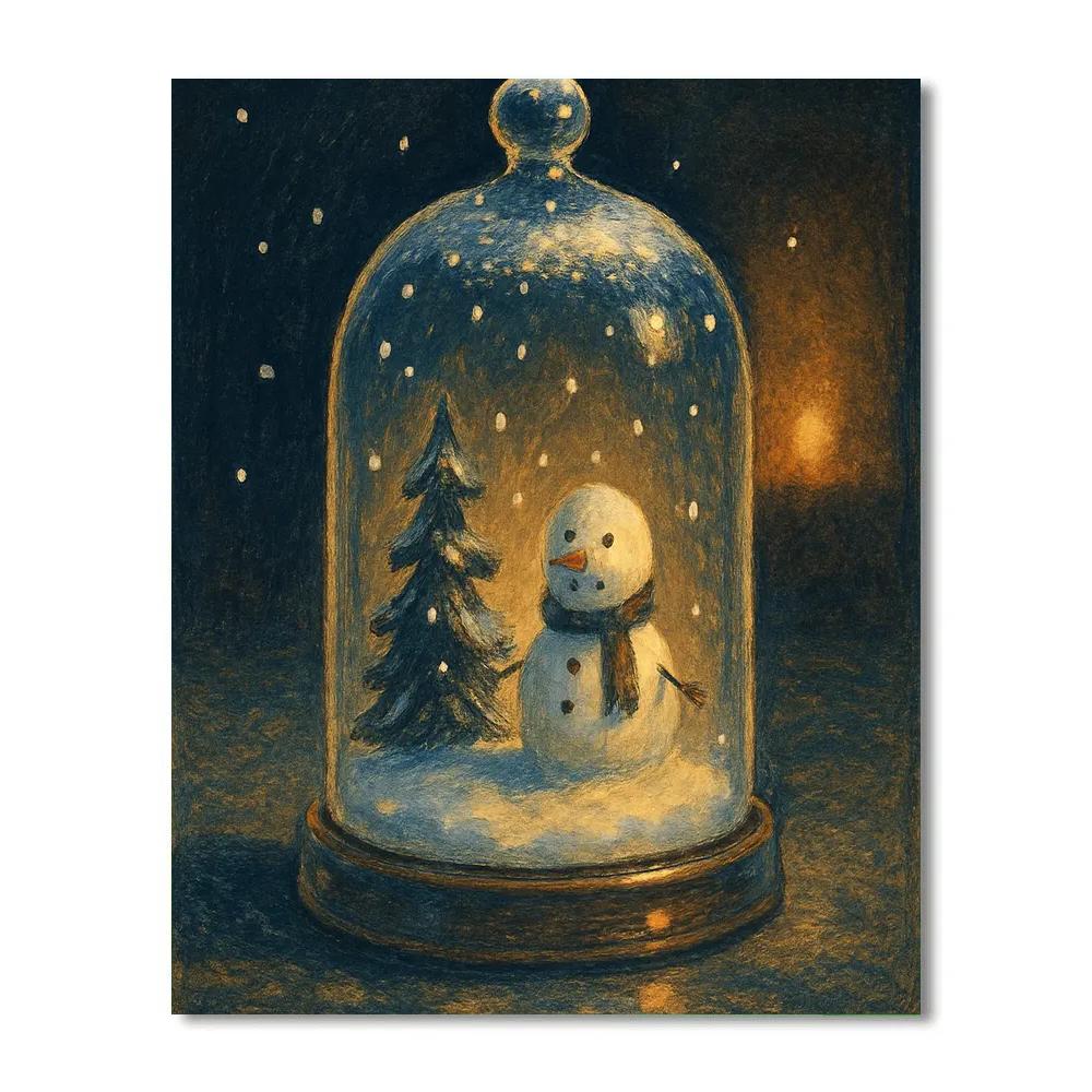 Bell Jar Night Watch painting number kit