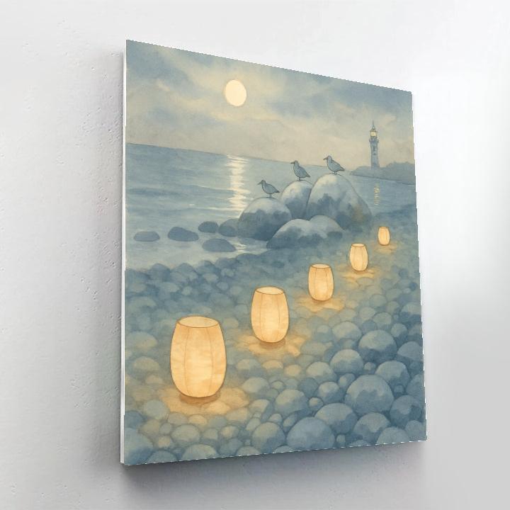 Pebble Lantern Pebbled Beach paint by color