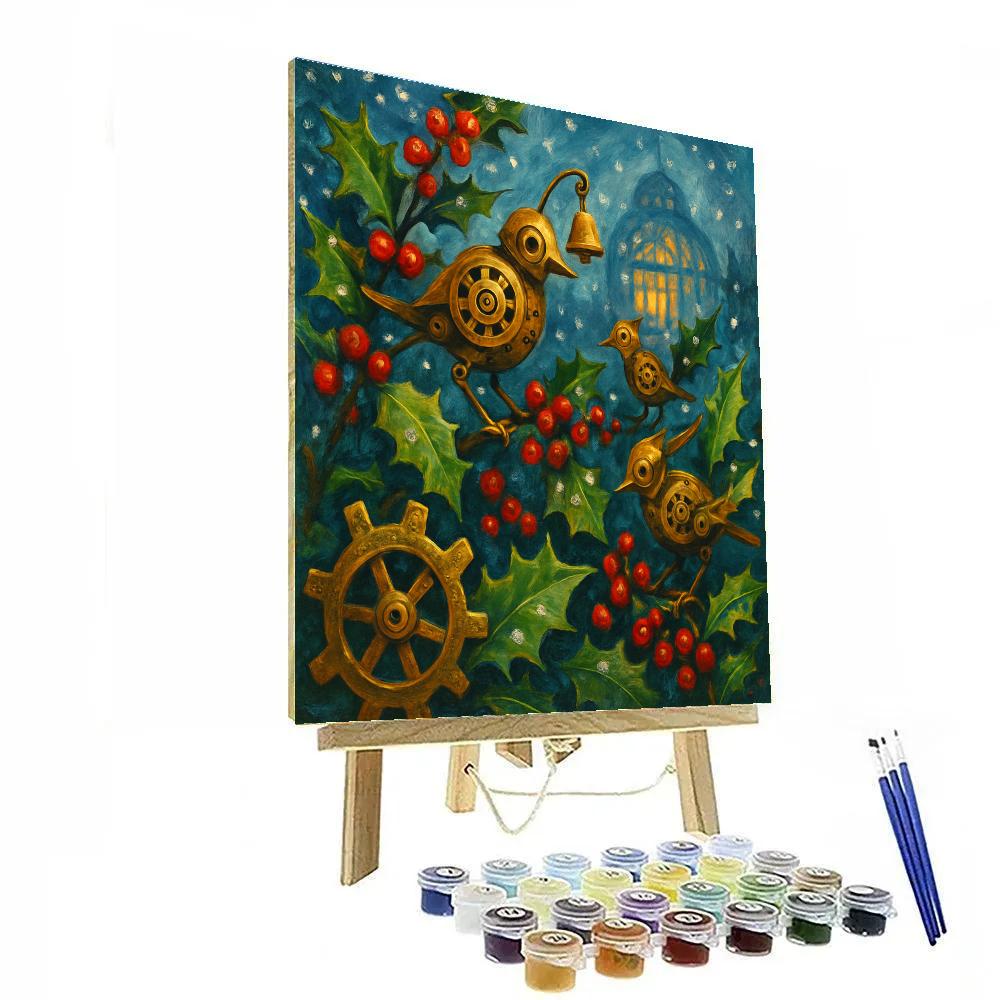 Hollyberry Clockwork Garden Paint by numbers kits