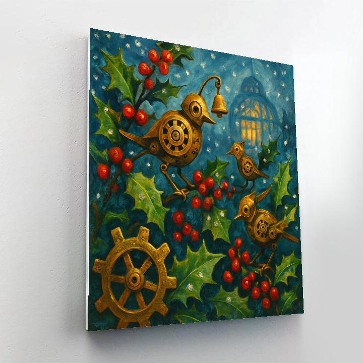 Hollyberry Clockwork Garden Paint by numbers kits