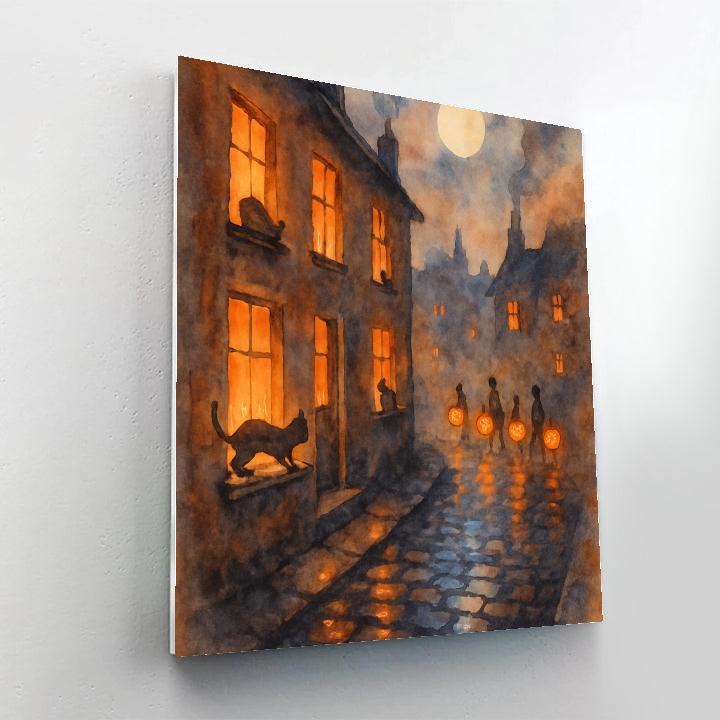 Lanterns Of Hollow Lane paint by numbers