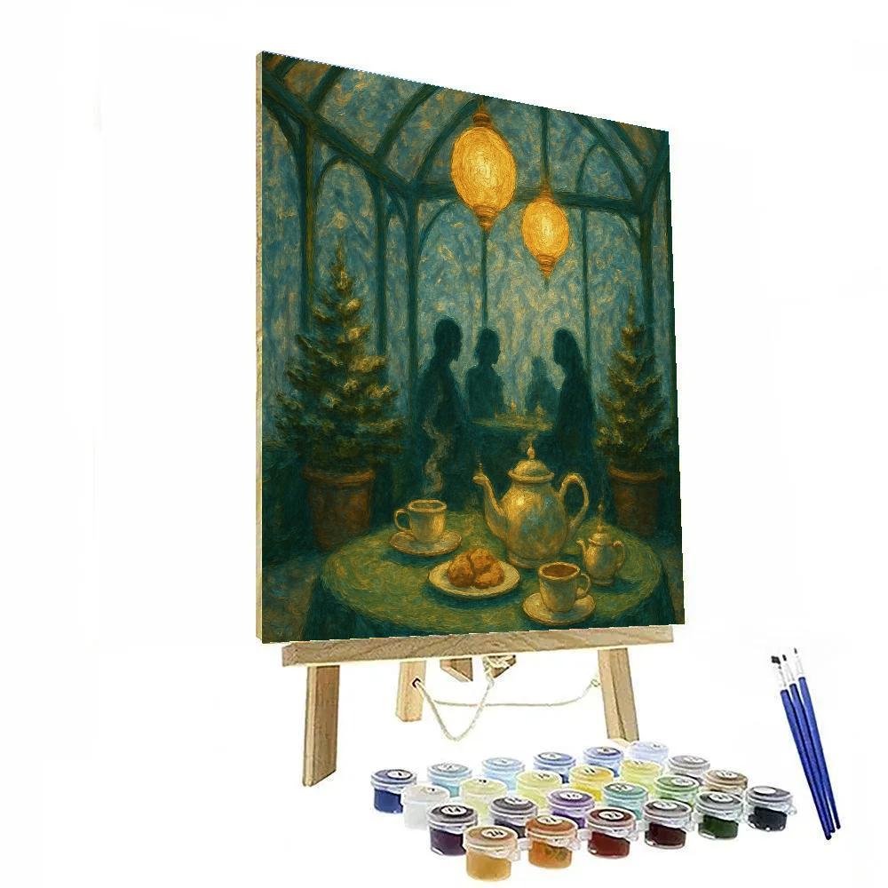 Snowbound Lantern Conservatory Paint by numbers kits