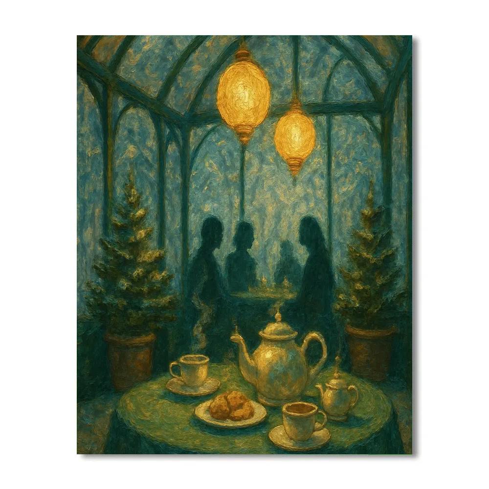 Snowbound Lantern Conservatory Paint by numbers kits