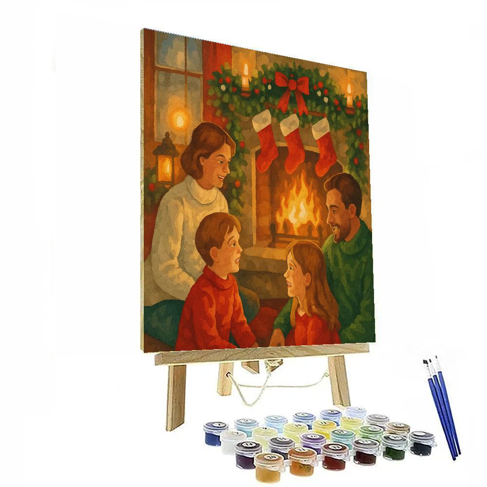 Hearthside Carol Paint by numbers art
