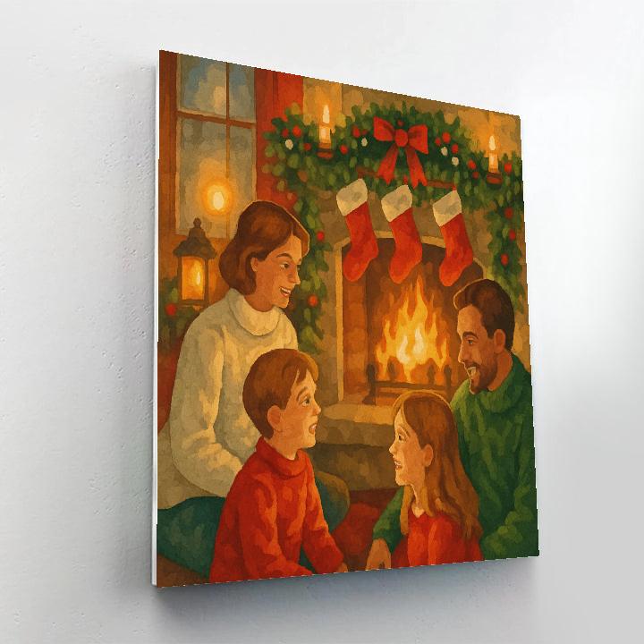 Hearthside Carol Paint by numbers art
