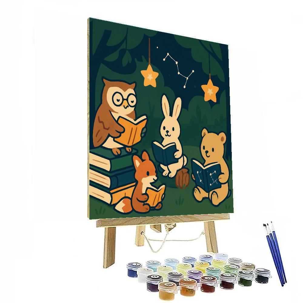 Galactic Forest Library Paint by numbers kits