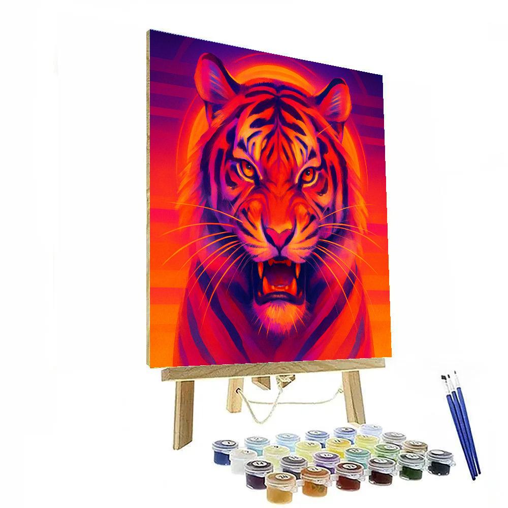 Sunset Tiger Prism Paint by numbers kits