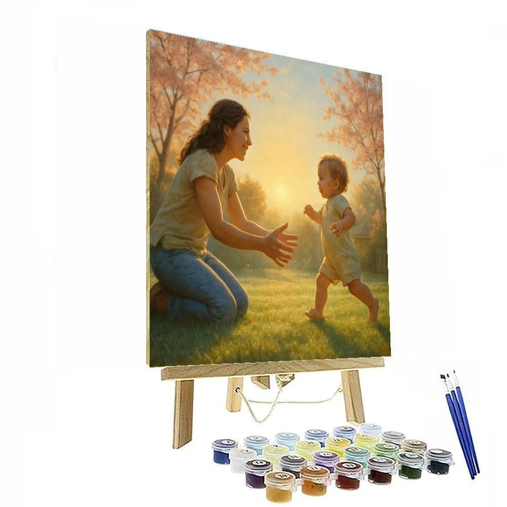 First Steps At Dawn Paint by numbers kits