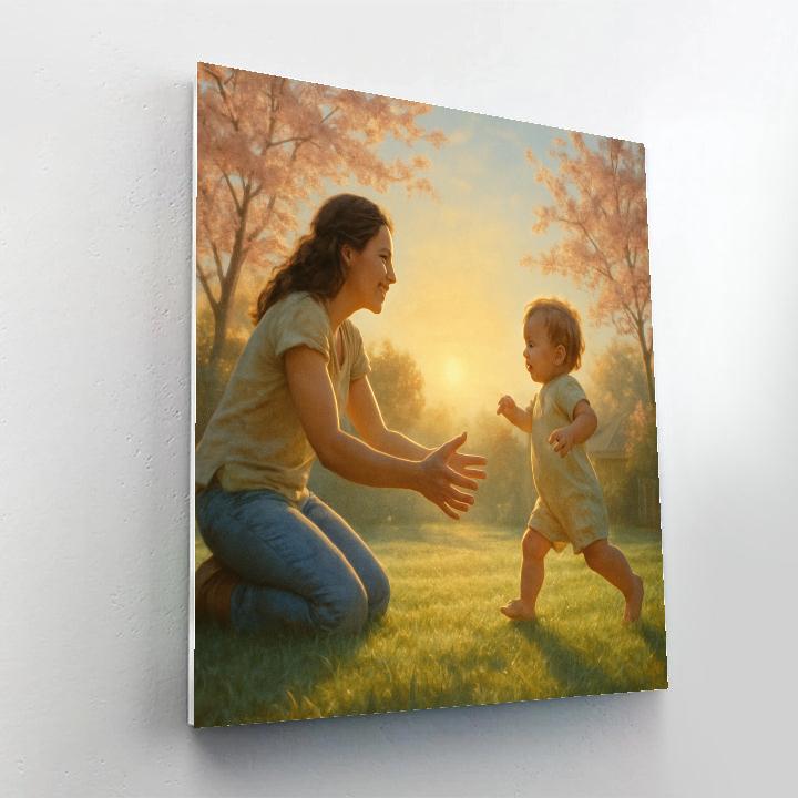 First Steps At Dawn Paint by numbers kits