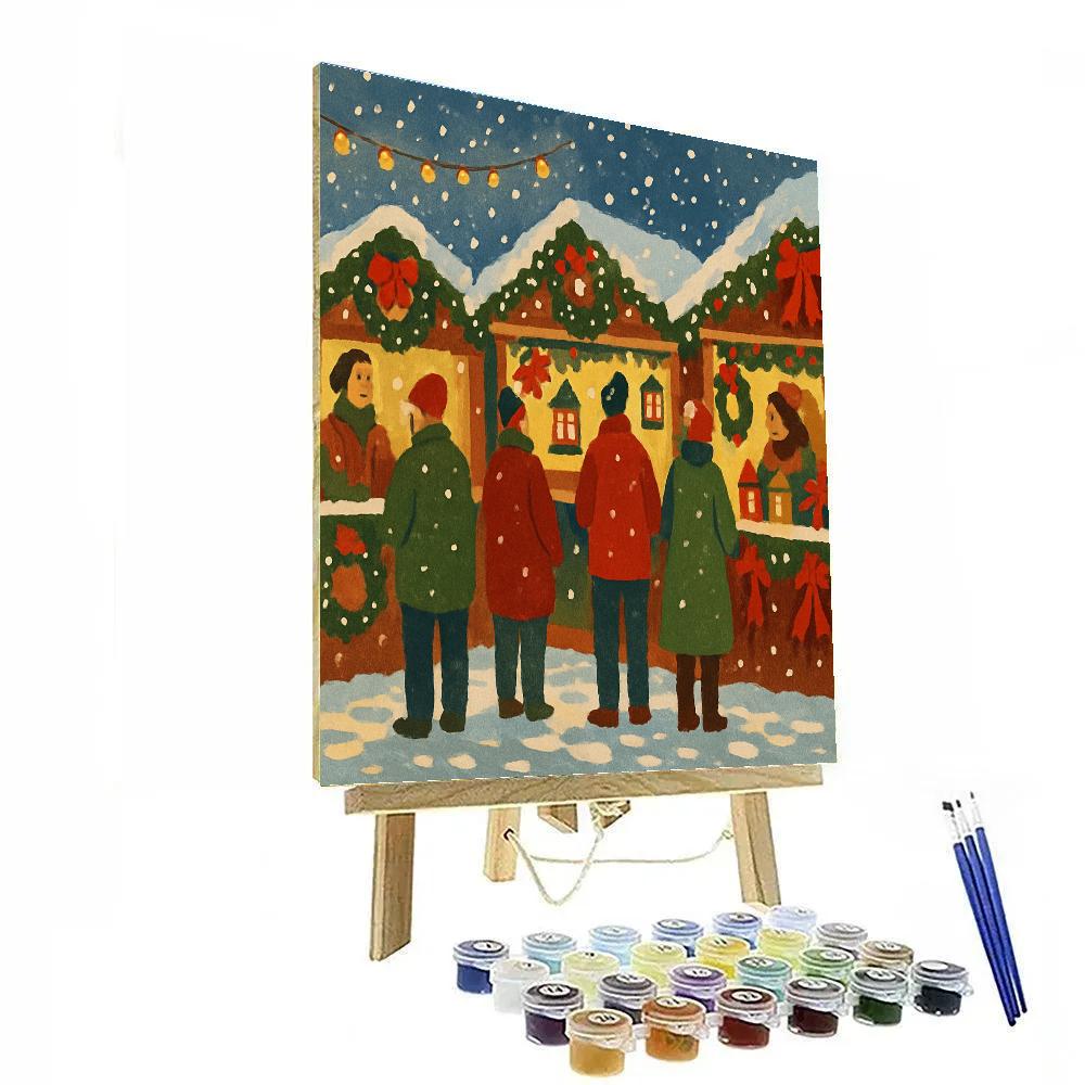 Market Of Wreaths Numbered painting kits